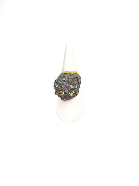 Bague Druzy Quartz