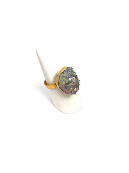 Bague Druzy Quartz